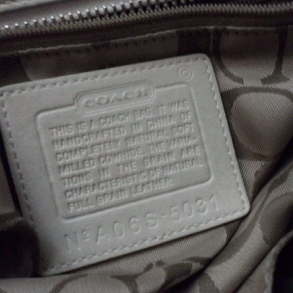 Coach Womens Cream/Ivory Handbag - Picture 7 of 7